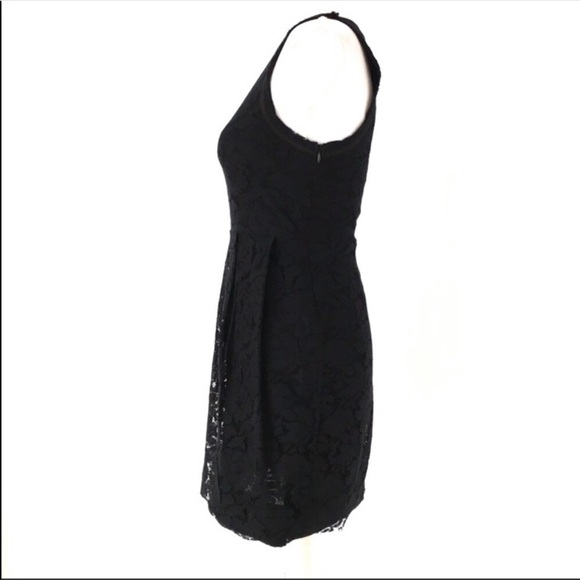 Zara black lace keyhole sleeveless mindress LBD medium - Picture 6 of 8
